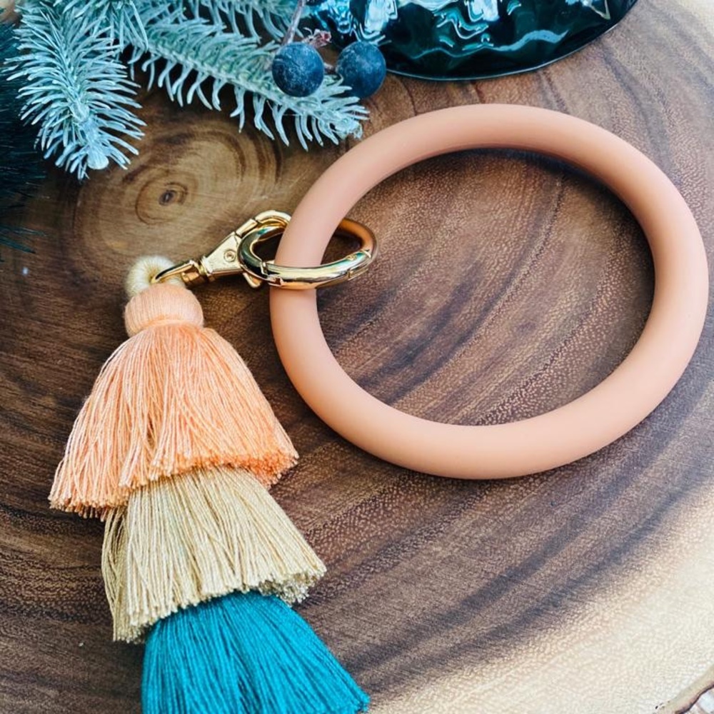 NEW Key Chain Wrist with tassel